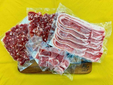 【おうちジビエ】猪肉3種セット700g(1〜2人前)