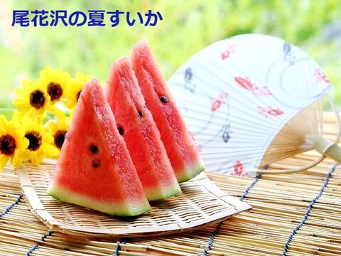 予約受付】甘～い尾花沢大玉夏すいか(羅王ザ・スウィート) 4Lx1