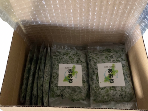 孫も大好き♡磯の香り風味豊か！
有名な五島列島産！
『生あおさ 50ｇ×20袋』1kg分