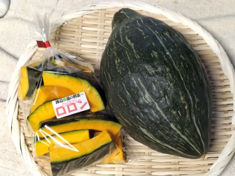 ★旨味がトロけ出す。ロロン(カット＆1玉)で幸せな一時を【化学農薬肥料不使用】（約2000g： カット/約500g＋１玉/約1500g）