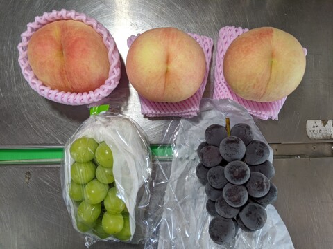 桃、シャインマスカット、ピオーネ