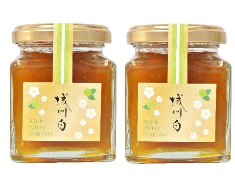爽やかな朝のスタートに梅のピュアな香りと酸味の効いた【梅ジャム】150g入り。2個。パンにもヨーグルトにも最適です。