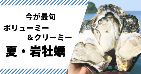 短い夏に、濃い旨みを。いまこそ岩牡蠣を食べよう