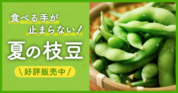 【旬の枝豆特集】季節とともに変わる味わいを楽しむ！