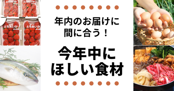 【12/26までに注文】今年中に届く食材特集