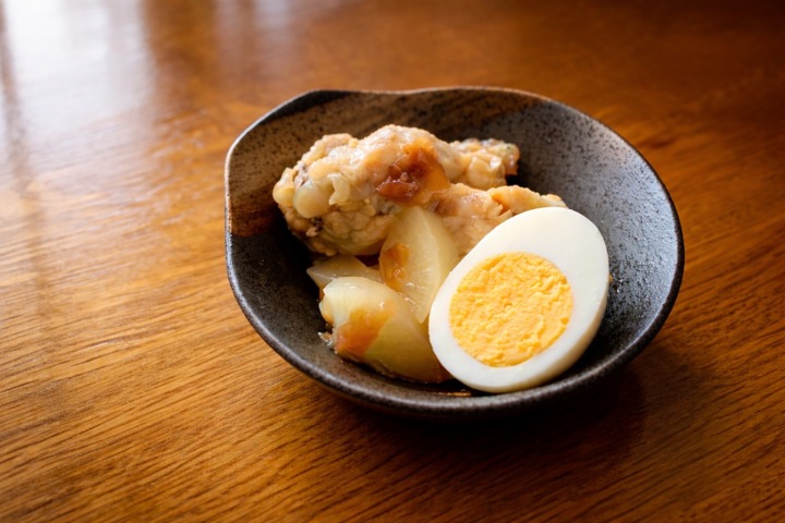 食欲増進⭐︎鶏手羽元と大根の梅干し煮