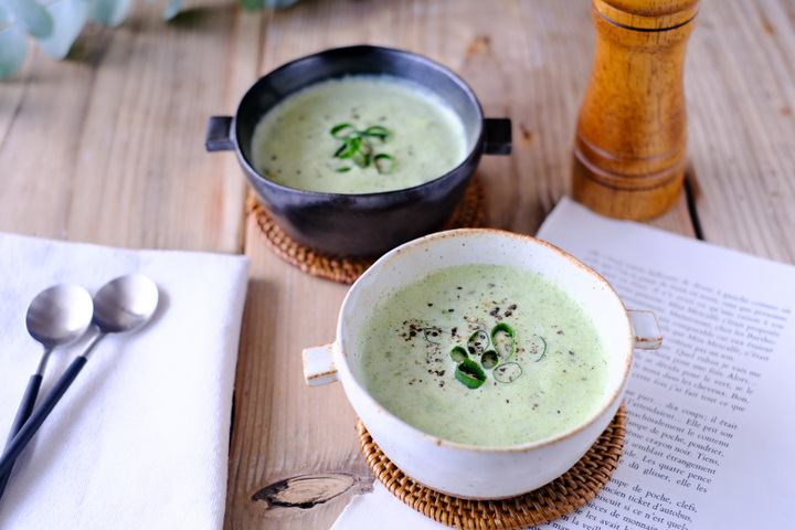 九条一遍ねぎのポタージュ