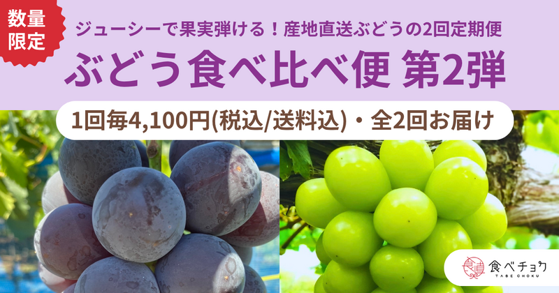 2026ぶどう食べ比べ便第2弾